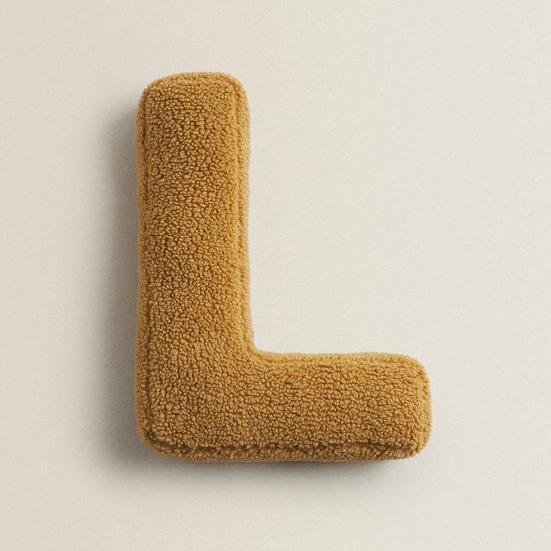 Designer Contour Letter Pillow - Luxurious Soft and Durable Decorative Cushion