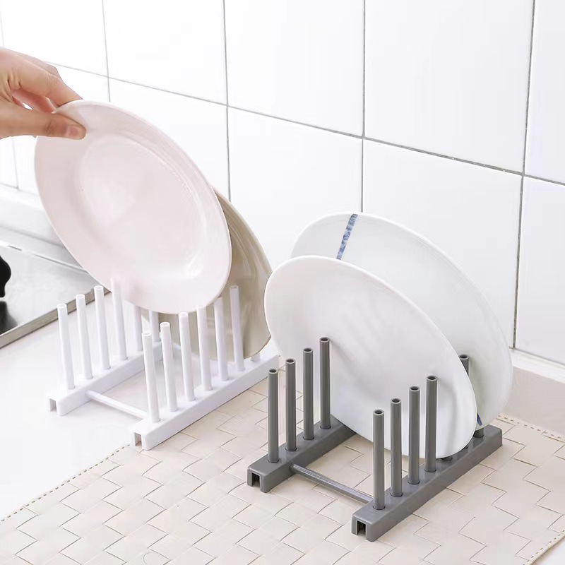 Kitchen Storage Rack Plastic Bowl and Dish Drain Storage Rack (1 Piece)