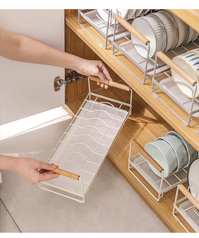 Household Kitchen Bowl Iron Storage Drain Rack (1 piece)