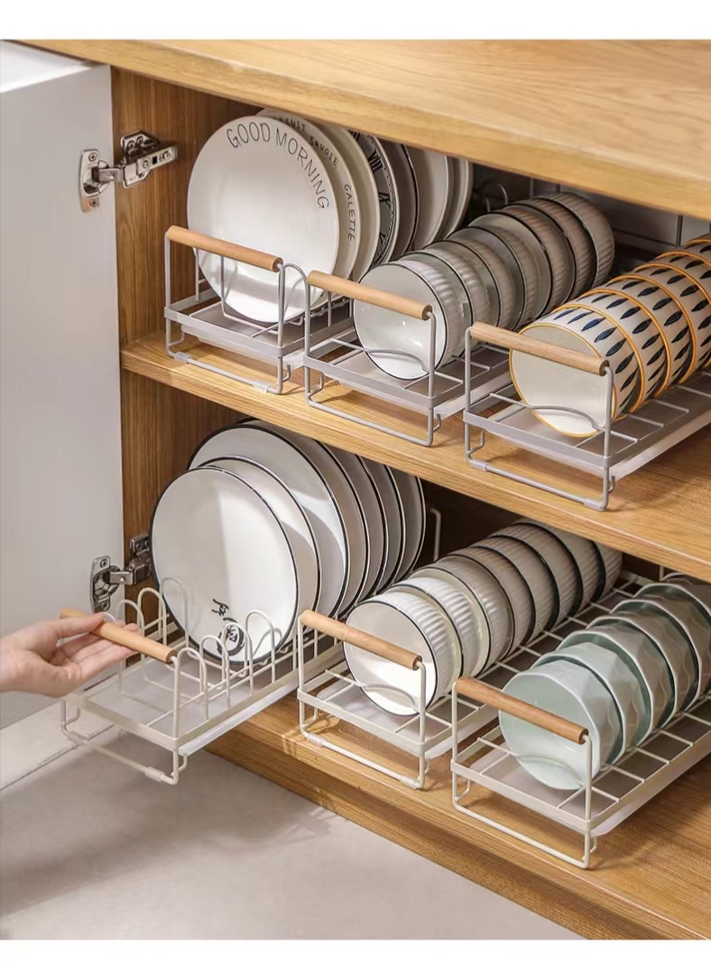 Kitchen Iron Perforated Plate Storage Cabinet Rack (1 Piece)