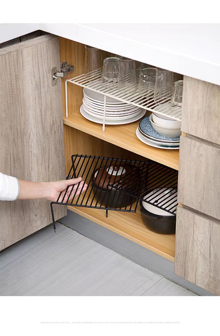 Scalable Multifunctional Kitchen Iron Utensil Storage Rack (1 Piece)