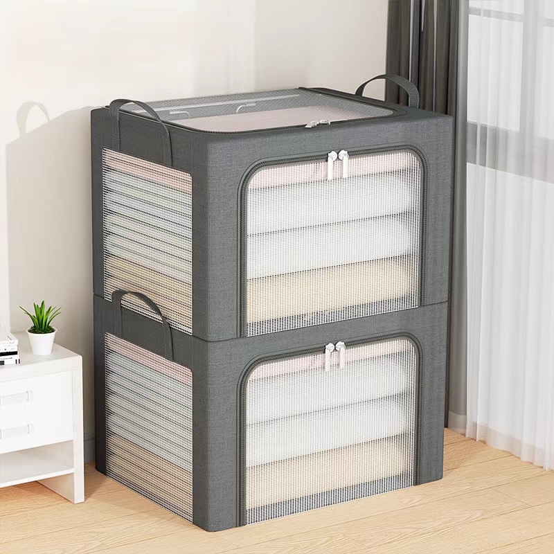 Transparent Waterproof Fabric Storage Wardrobe (1 Piece)