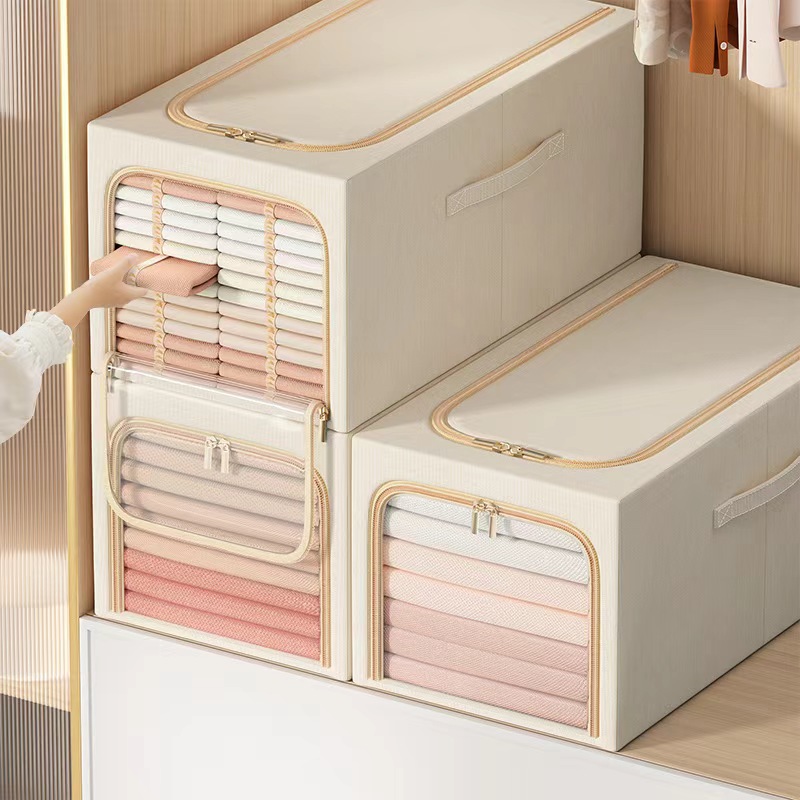Fabric Portable Clothing Folding Storage Wardrobe 