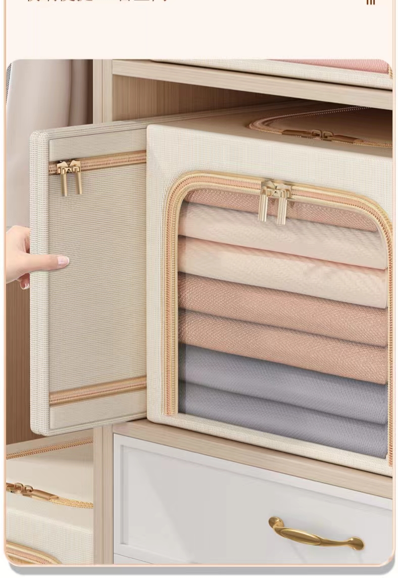 Fabric Portable Clothing Folding Storage Wardrobe 