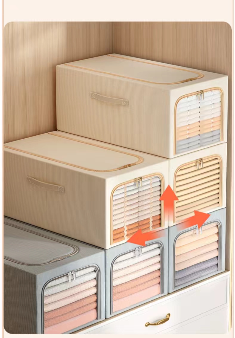Fabric Portable Clothing Folding Storage Wardrobe 