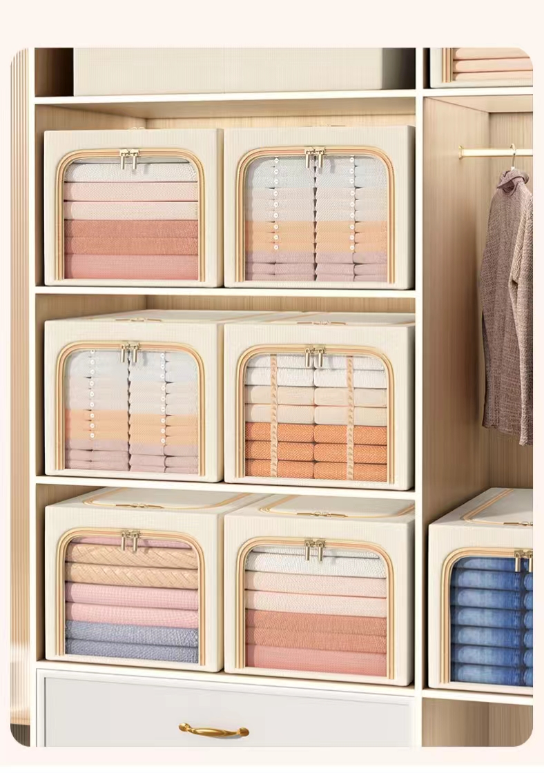 Fabric Portable Clothing Folding Storage Wardrobe 