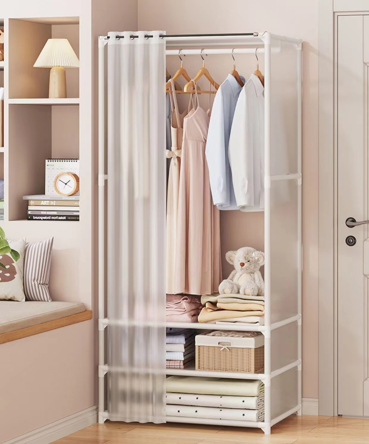 Household Bedroom Dustproof Wardrobe 