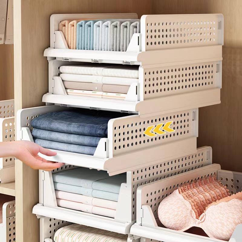 Drawer Style Stackable Clothes Sorting and Storage Basket (1 Piece)