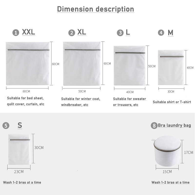 Sturdy Laundry Washing Machine Bag - Anti-Deformation, Thickened Coarse Mesh