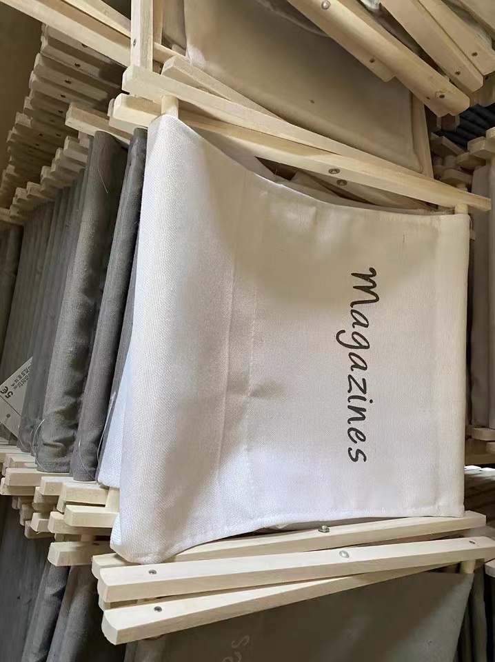 Space-Saving Foldable Bamboo Oxford Cloth Laundry Set - Large Storage Baskets for Dirty Clothes