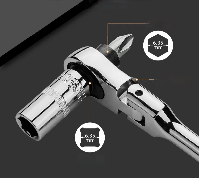 Two-in-One Double Headed Bidirectional Wrench Tool
