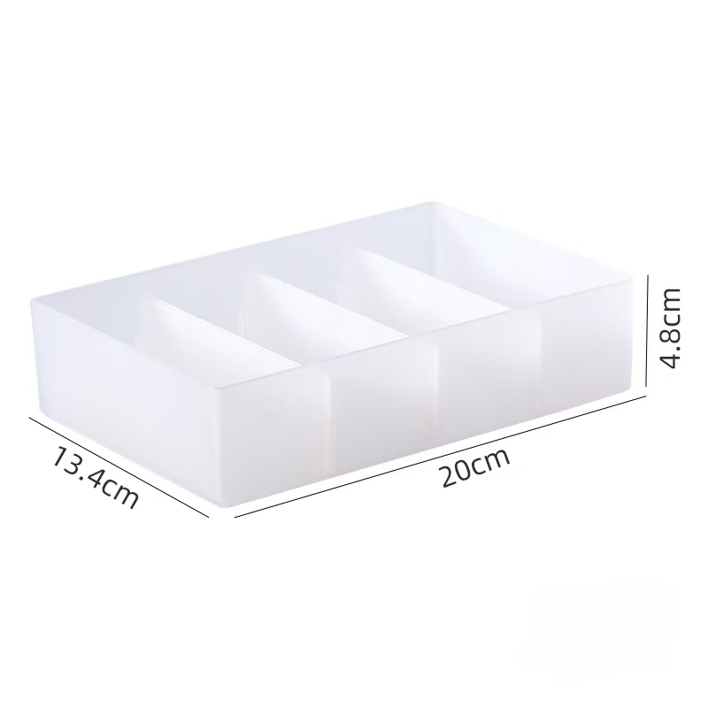Clear Plastic Drawer Organizer Tray for Makeup Kitchen Utensils Jewelries and Gadgets
