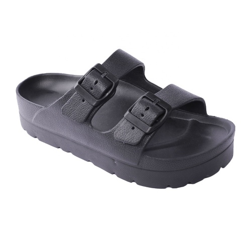 HEVA Trending Women Shoes Comfort Thick Sole Slides Slippers Buckle Adjustable Soft Arch Fitness Light EVA Platform Sand