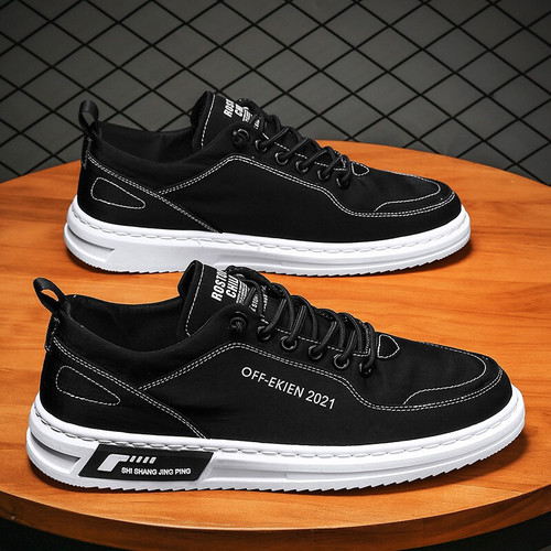 2023 New Styles All-match Men's Casual Canvas Shoes Breathable Light Weight Casual Skateboard Shoes For Men Casual Walki