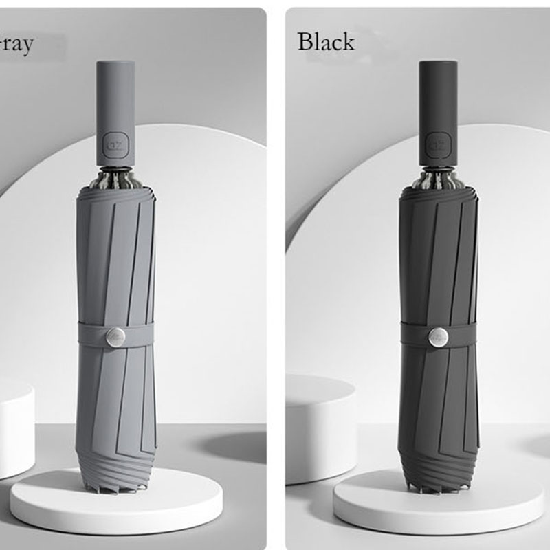 Full-automatic reverse-folding umbrella for women, sunny and rain, large size, reinforced, thickened, strong and wind-re