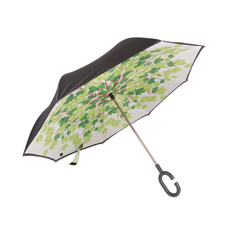  for New Design Hands Free Magic 2 Layer Umbrella Inverted Upside Down Reverse double Umbrella