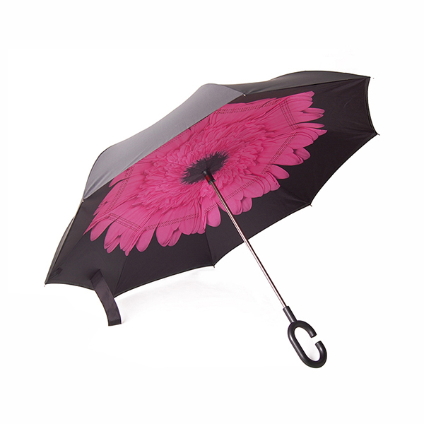  for New Design Hands Free Magic 2 Layer Umbrella Inverted Upside Down Reverse double Umbrella