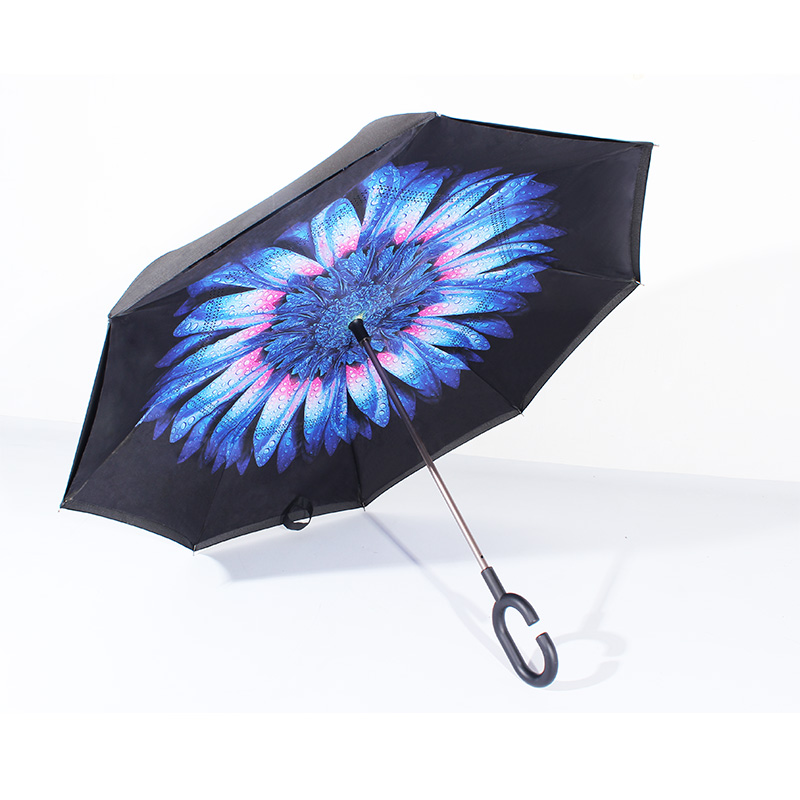  for New Design Hands Free Magic 2 Layer Umbrella Inverted Upside Down Reverse double Umbrella