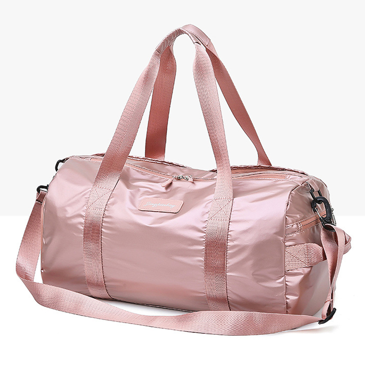  adjusted shoulder strap leisure round barrel shape sports travel duffle bag multifunctional gym bag