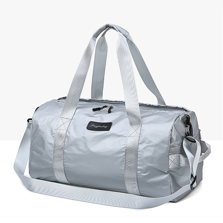  adjusted shoulder strap leisure round barrel shape sports travel duffle bag multifunctional gym bag