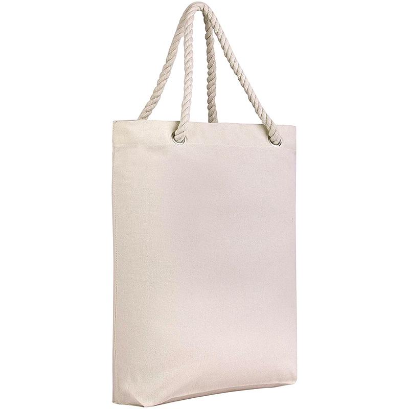  Unbranded Sturdy Organic Cotton Denim Tote Bag with Rope Handles