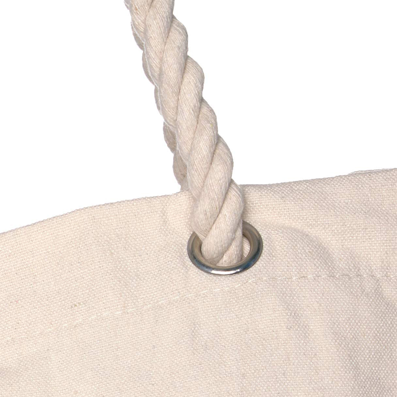  Unbranded Sturdy Organic Cotton Denim Tote Bag with Rope Handles