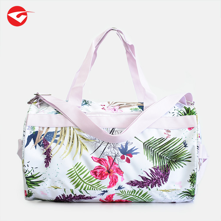   printing floral sublimation girls weekend travel duffle round gym sports bag