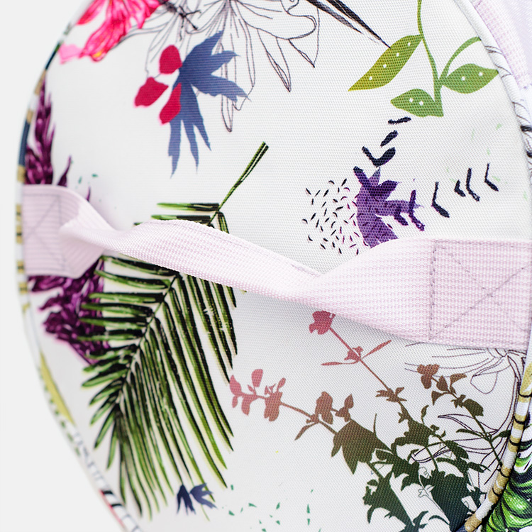   printing floral sublimation girls weekend travel duffle round gym sports bag