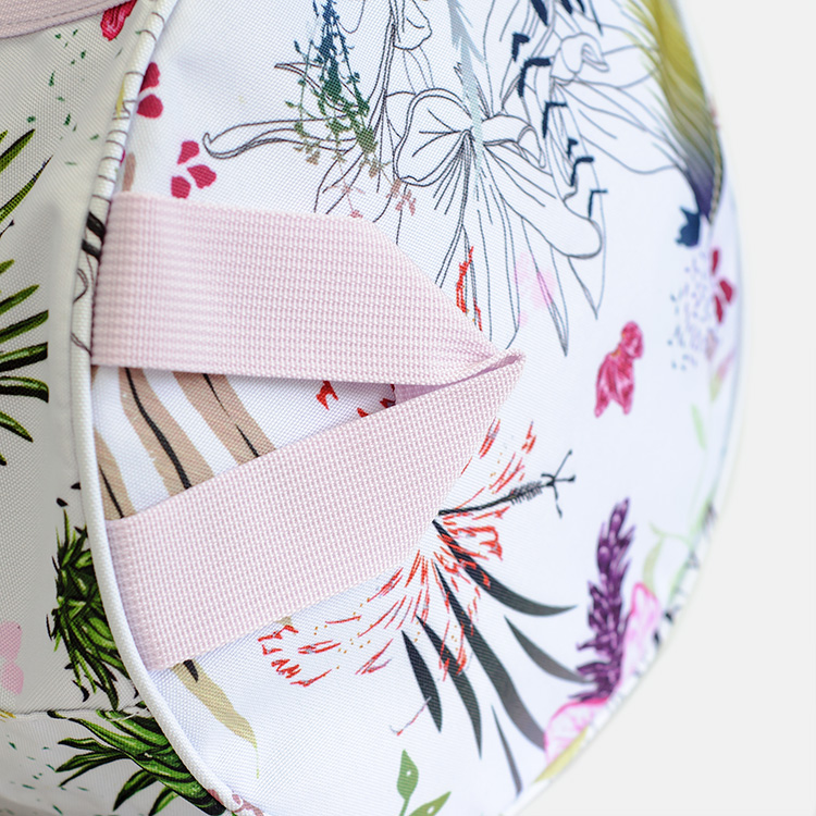   printing floral sublimation girls weekend travel duffle round gym sports bag