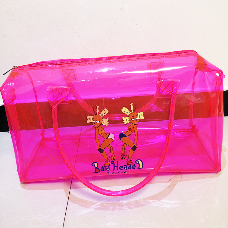 clear overnight tote spend da night pvc duffle bag travel pvc bag PVC transparent colorful duffle bags gym