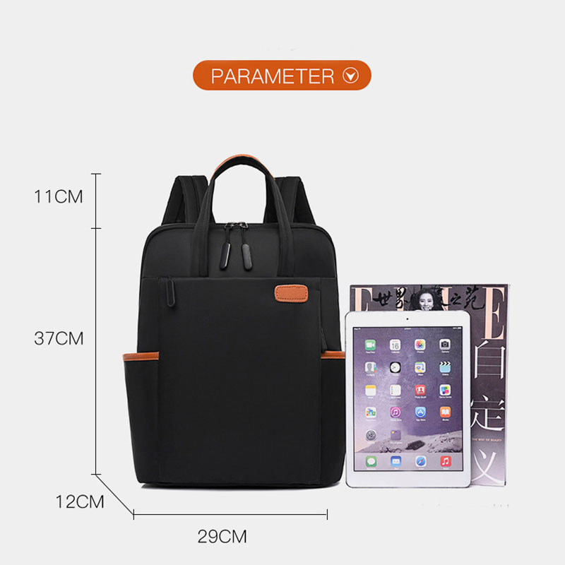 Classic Blank Beige Large Women Laptop Oxford Cloth Bags for School high quality personality style woman fashion laptop