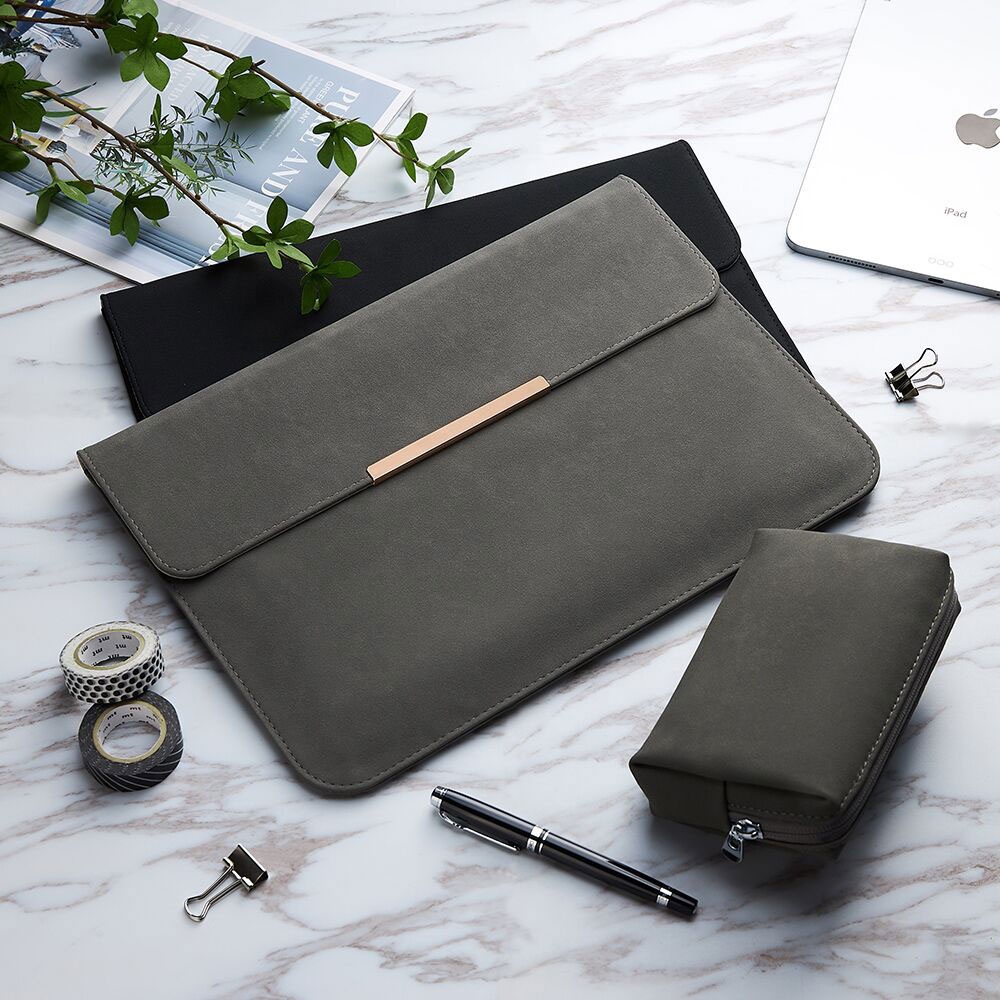 Laptop Sleeve Recycled PU Cover Bag with ISO & BSCI Standards, Fashionable Laptop Case