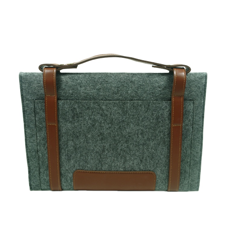 Polyester Felt Laptop Bag for Business Professionals Durable Computer Case for Men