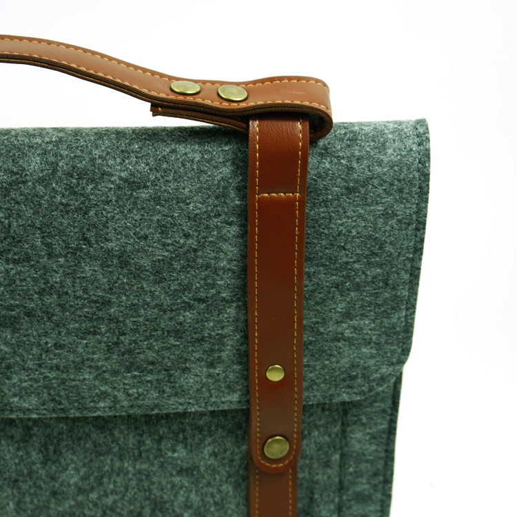 Polyester Felt Laptop Bag for Business Professionals Durable Computer Case for Men