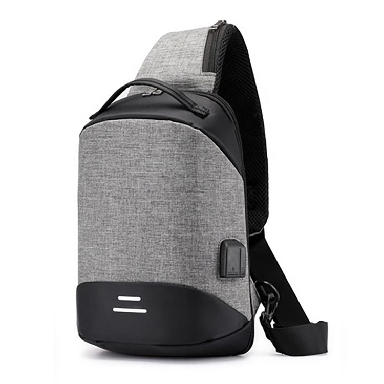 Mochilas usb anti theft men single shoulder chest bag multifunction crossbody sling messenger bag