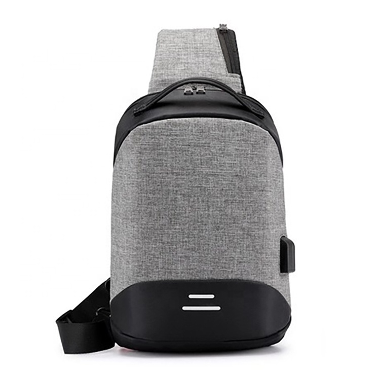 Mochilas usb anti theft men single shoulder chest bag multifunction crossbody sling messenger bag