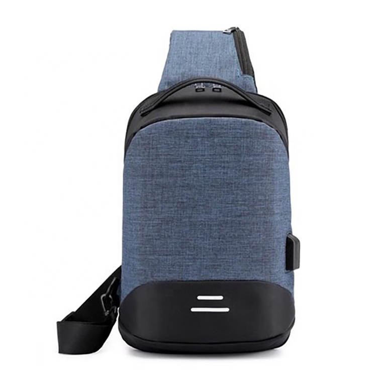 Mochilas usb anti theft men single shoulder chest bag multifunction crossbody sling messenger bag
