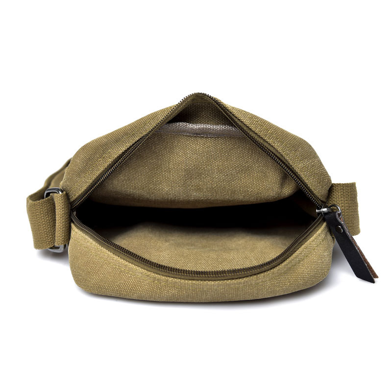 Retro men's casual Korean canvas bag shoulder bag outdoor multi-function travel small messenger bag for men