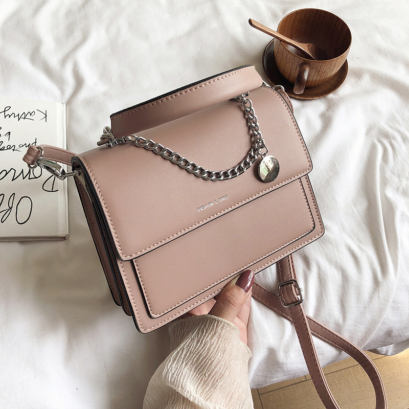  Squared fashion cross-body bags women luxury handbags ladies shoulder leather messenger bag for women 2022