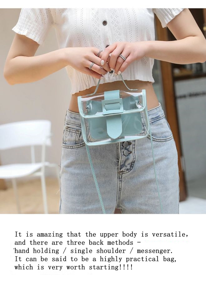Transparent Jelly Handbags for Women & Girls Stylish See Through Shoulder Bags