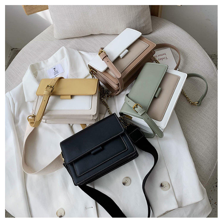 Best Selling Women's Small Square Crossbody Bag Luxury Branded Shoulder Handbag for Ladies