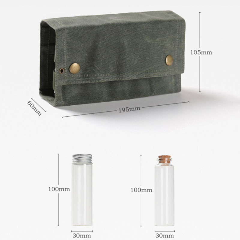 JETSHARK Bushcraft Spice Kit Portable Waterproof Travel Accessories Spice Set Holder Spice Seasoning Bag For Outdoor Cam