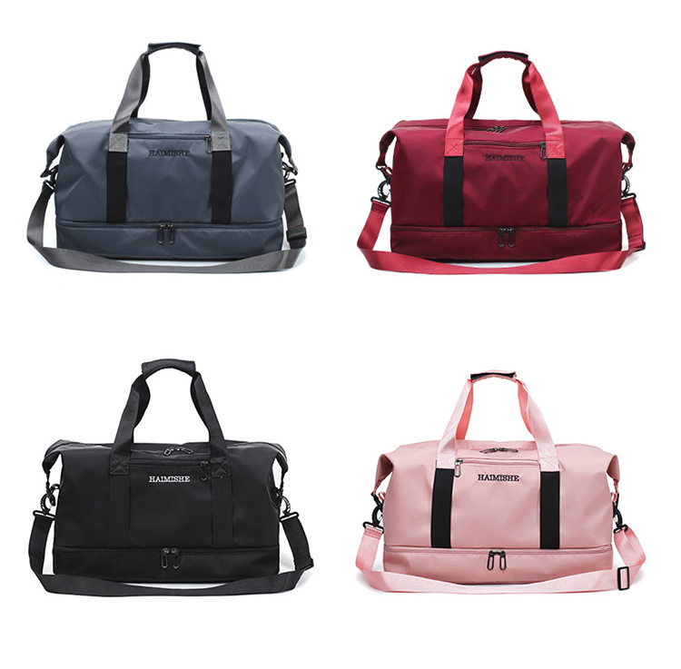   Large Capacity Travel Bag Waterproof Sport Gym Travel Duffel Bag With Shoe Compartment