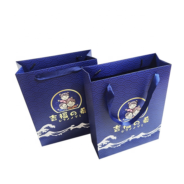  printed colorful shopping paper bag gift packaging paper bag with your own 