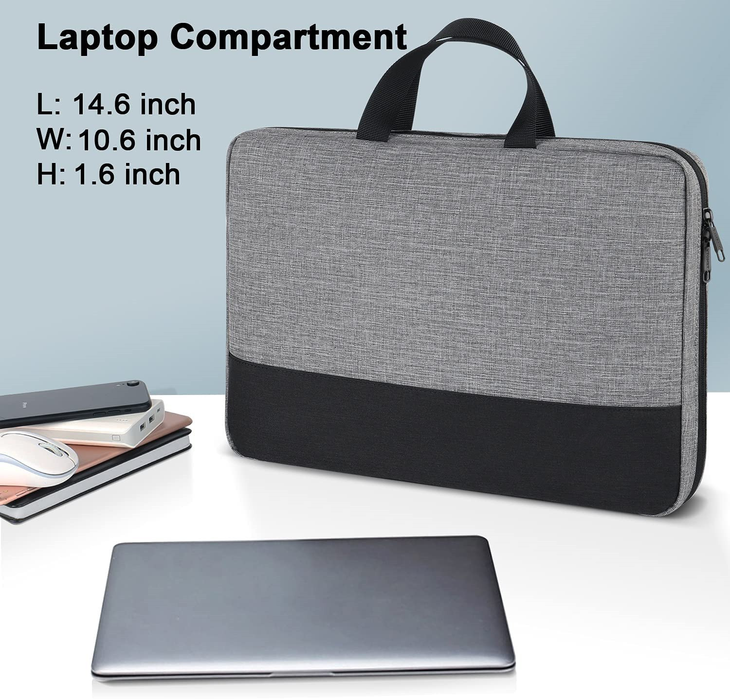 Durable Shoulder Bag for Men & Women, UK Portable Carrying Case, Cool Business Laptop Bag