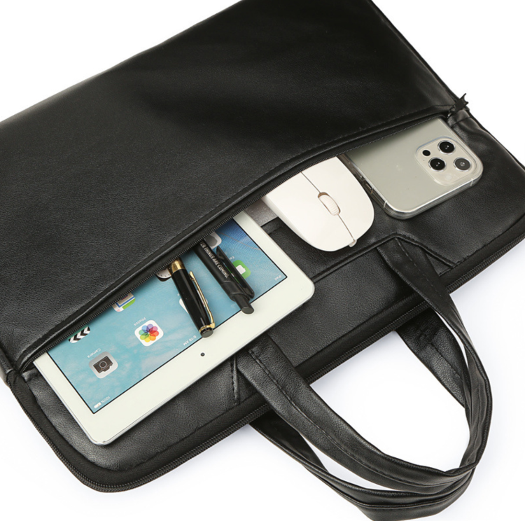 Free Ship Fashion Waterproof PU Bag   Business Travel Shoulder Bags Briefcase Messenger Bag Laptop Case