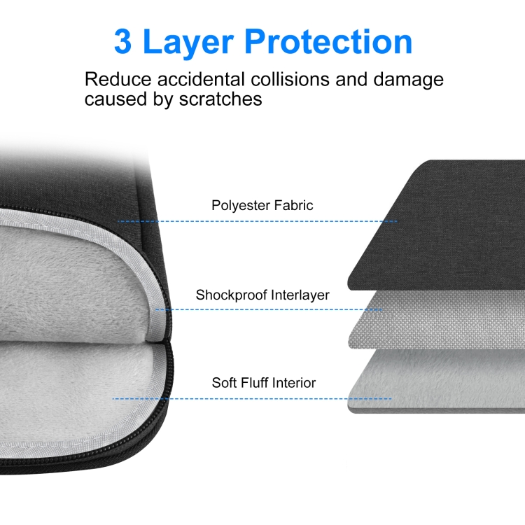 Fashion Cheap Waterproof Business Office Laptop Sleeve Case Zipper Briefcase Bag