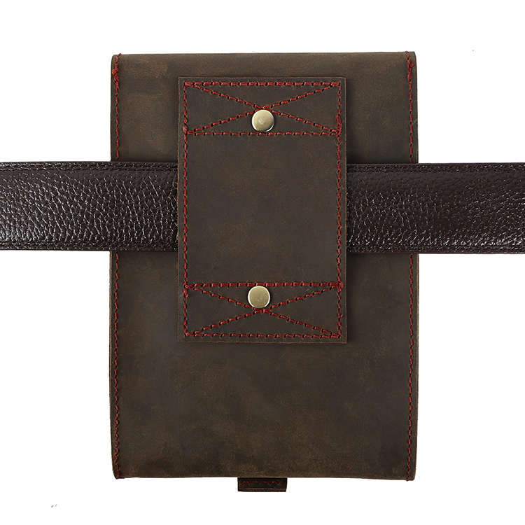   real leather mobile phone bag & cases business fashion waist belt bag waterproof phone bags