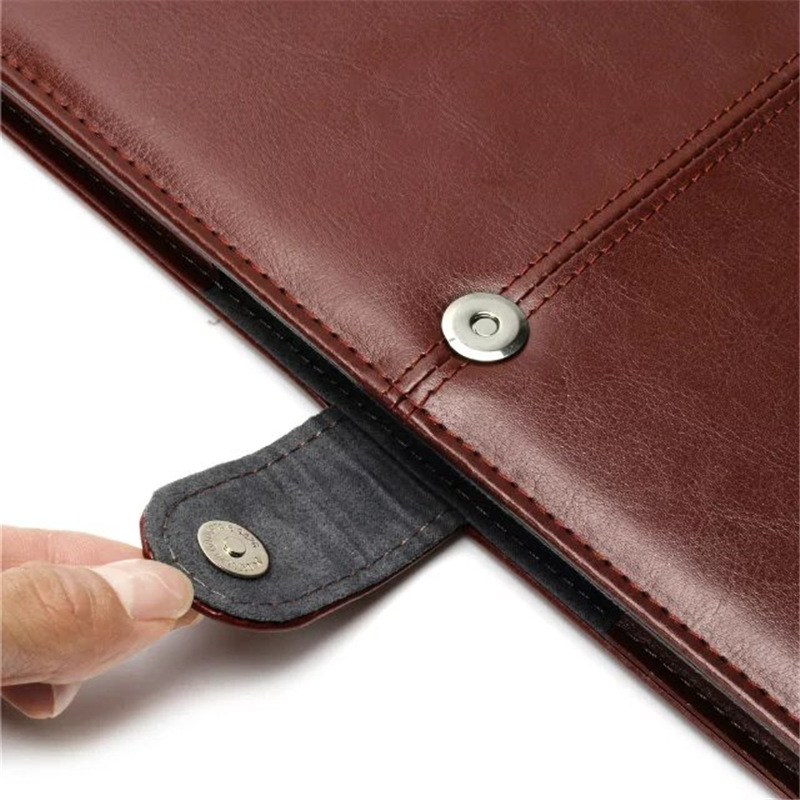 Business Leather Protective Cover Case for Macbook Pro 13.3 A1706