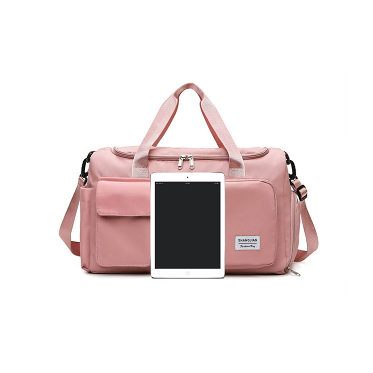 Gym Bag Women   With Shoe Compartment Travel Bag Sport Shoulder Bag